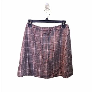 Plaid Mini Skirt